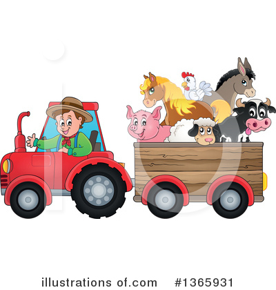 Tractor Clipart #1365931 by visekart