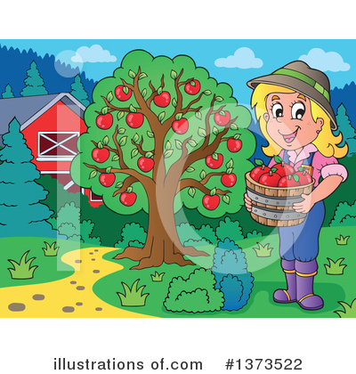 Royalty-Free (RF) Farmer Clipart Illustration by visekart - Stock Sample #1373522