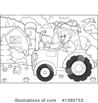 Royalty-Free (RF) Farmer Clipart Illustration by visekart - Stock Sample #1380753