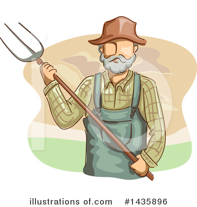 Royalty-Free (RF) Farmer Clipart Illustration by BNP Design Studio - Stock Sample #1435896