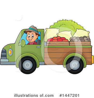 Pick Up Truck Clipart #1447201 by visekart