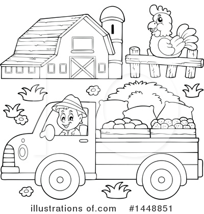 Rooster Clipart #1448851 by visekart