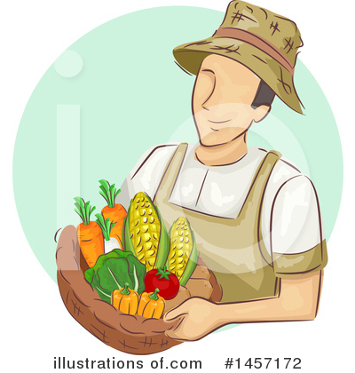 Royalty-Free (RF) Farmer Clipart Illustration by BNP Design Studio - Stock Sample #1457172