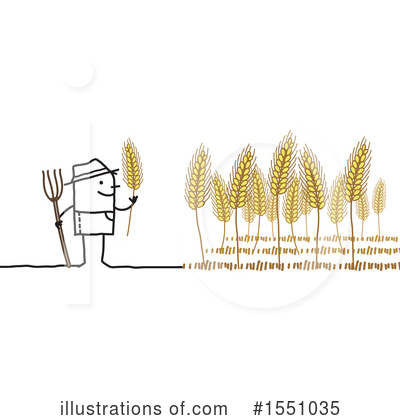 Royalty-Free (RF) Farmer Clipart Illustration by NL shop - Stock Sample #1551035