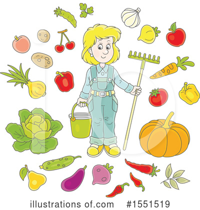 Royalty-Free (RF) Farmer Clipart Illustration by Alex Bannykh - Stock Sample #1551519