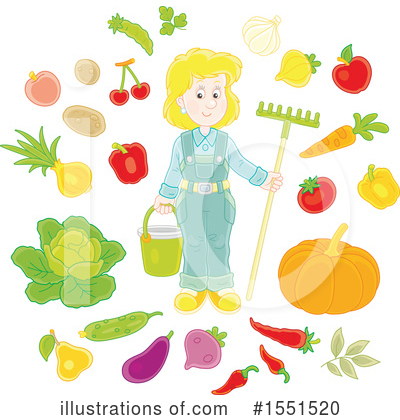 Royalty-Free (RF) Farmer Clipart Illustration by Alex Bannykh - Stock Sample #1551520
