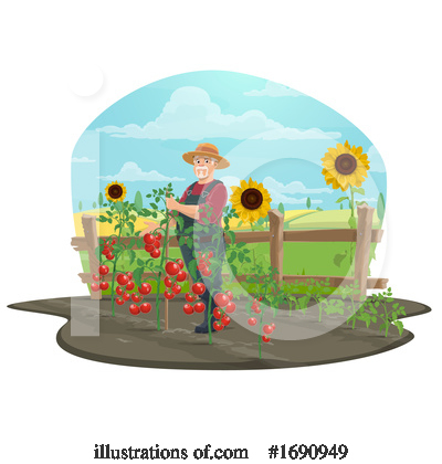 Royalty-Free (RF) Farmer Clipart Illustration by Vector Tradition SM - Stock Sample #1690949