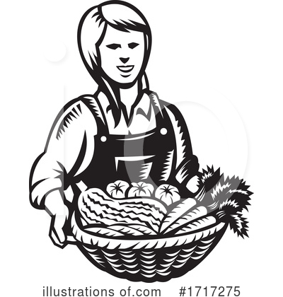 Royalty-Free (RF) Farmer Clipart Illustration by patrimonio - Stock Sample #1717275