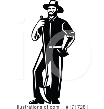 Royalty-Free (RF) Farmer Clipart Illustration by patrimonio - Stock Sample #1717281