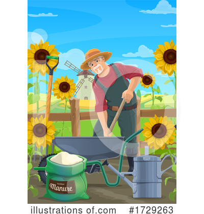 Royalty-Free (RF) Farmer Clipart Illustration by Vector Tradition SM - Stock Sample #1729263