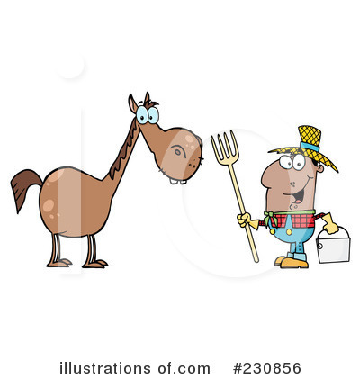 Royalty-Free (RF) Farmer Clipart Illustration by Hit Toon - Stock Sample #230856