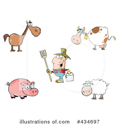 Royalty-Free (RF) Farmer Clipart Illustration by Hit Toon - Stock Sample #434697