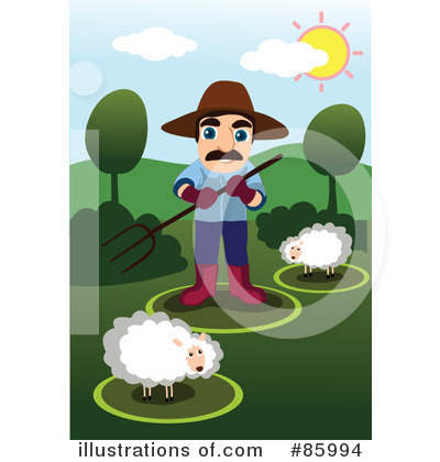 Royalty-Free (RF) Farmer Clipart Illustration by mayawizard101 - Stock Sample #85994