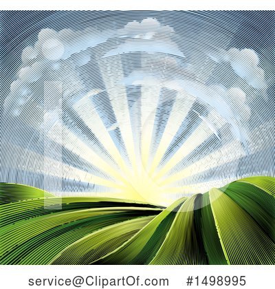Royalty-Free (RF) Farmland Clipart Illustration by AtStockIllustration - Stock Sample #1498995