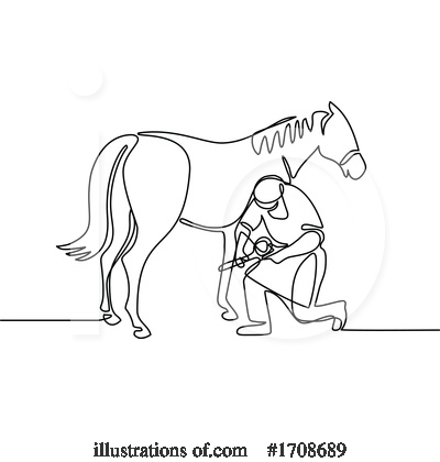 Royalty-Free (RF) Farrier Clipart Illustration by patrimonio - Stock Sample #1708689