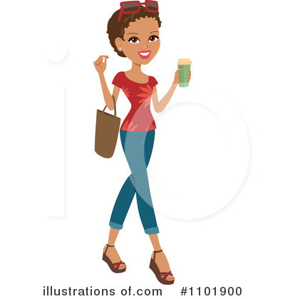 Casual Woman Clipart #1101900 by Monica