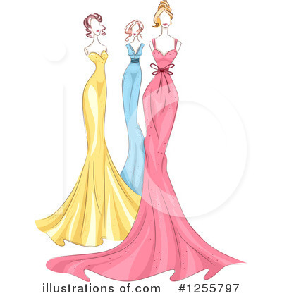 Prom Dress Clipart #1255797 by BNP Design Studio