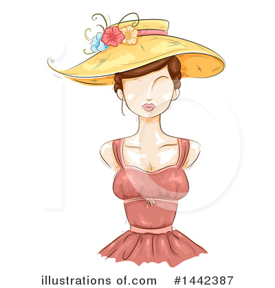 Sun Hat Clipart #1442387 by BNP Design Studio
