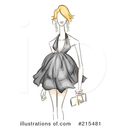 Royalty-Free (RF) Fashion Clipart Illustration by BNP Design Studio - Stock Sample #215481