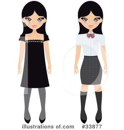 Royalty-Free (RF) Fashion Clipart Illustration by Melisende Vector - Stock Sample #33877
