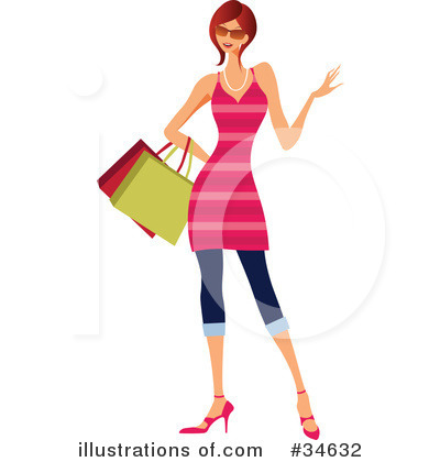 Royalty-Free (RF) Fashion Clipart Illustration by OnFocusMedia - Stock Sample #34632