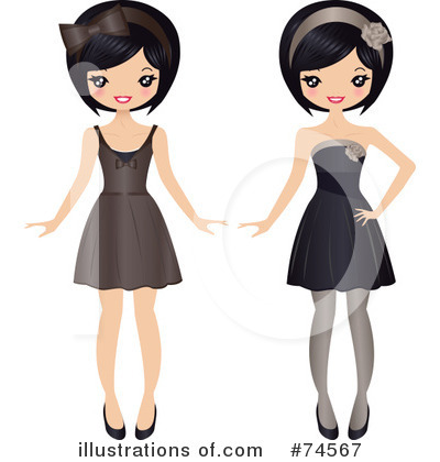 Royalty-Free (RF) Fashion Clipart Illustration by Melisende Vector - Stock Sample #74567