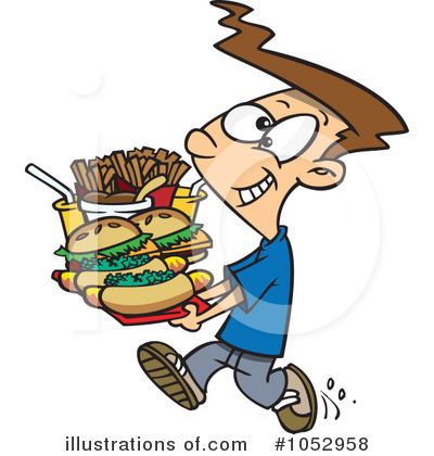 Royalty-Free (RF) Fast Food Clipart Illustration by toonaday - Stock Sample #1052958