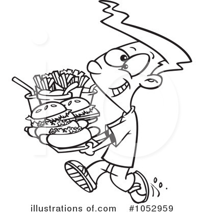 Hamburger Clipart #1052959 by toonaday