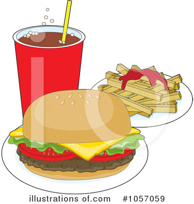 Cheeseburger Clipart #1057059 by Maria Bell