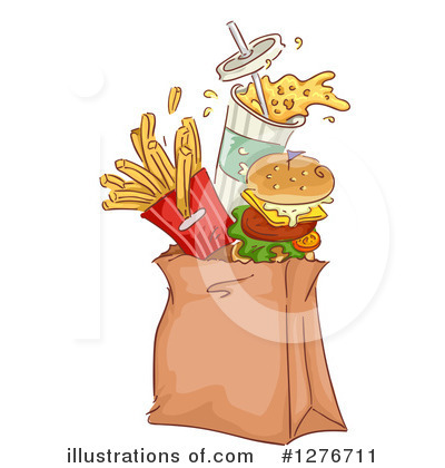 Royalty-Free (RF) Fast Food Clipart Illustration by BNP Design Studio - Stock Sample #1276711