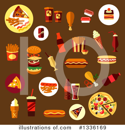 Royalty-Free (RF) Fast Food Clipart Illustration by Vector Tradition SM - Stock Sample #1336169