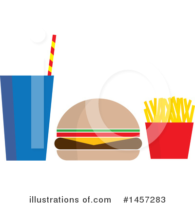 Cheeseburger Clipart #1457283 by Maria Bell