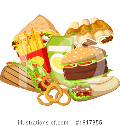 Royalty-Free (RF) Fast Food Clipart Illustration by Vector Tradition SM - Stock Sample #1617855