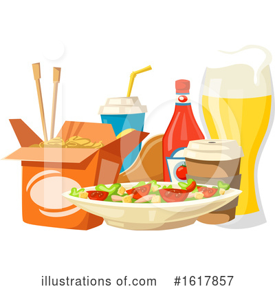 Royalty-Free (RF) Fast Food Clipart Illustration by Vector Tradition SM - Stock Sample #1617857
