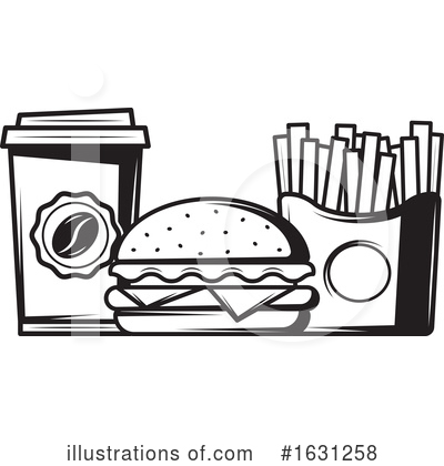 Cheeseburger Clipart #1631258 by Vector Tradition SM