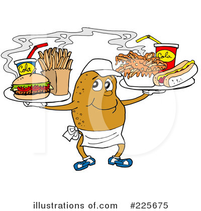 French Fries Clipart #225675 by LaffToon