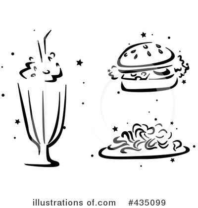 Royalty-Free (RF) Fast Food Clipart Illustration by BNP Design Studio - Stock Sample #435099