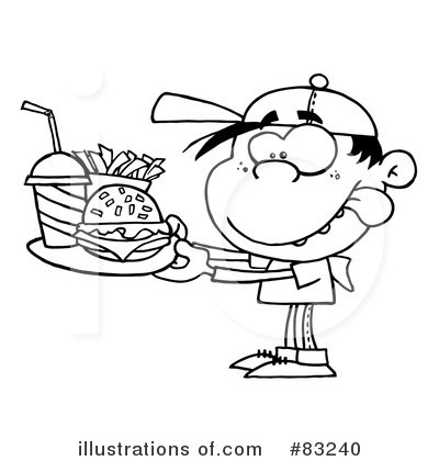 Royalty-Free (RF) Fast Food Clipart Illustration by Hit Toon - Stock Sample #83240