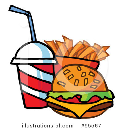 Royalty-Free (RF) Fast Food Clipart Illustration by Hit Toon - Stock Sample #95567