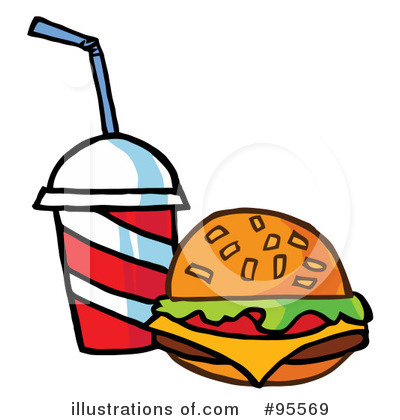 Royalty-Free (RF) Fast Food Clipart Illustration by Hit Toon - Stock Sample #95569