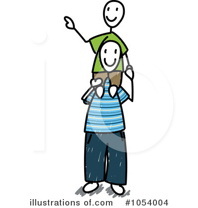 Royalty-Free (RF) Father Clipart Illustration by Frog974 - Stock Sample #1054004