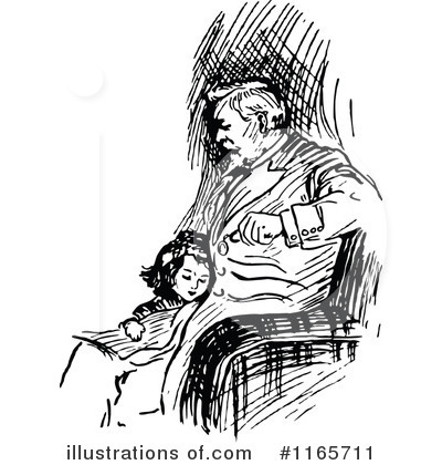 Royalty-Free (RF) Father Clipart Illustration by Prawny Vintage - Stock Sample #1165711