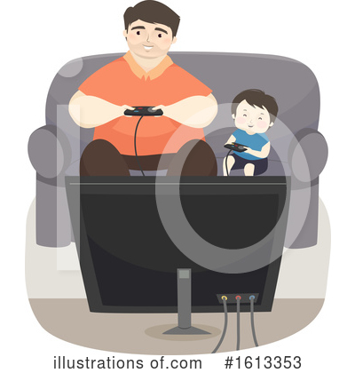 Royalty-Free (RF) Father Clipart Illustration by BNP Design Studio - Stock Sample #1613353