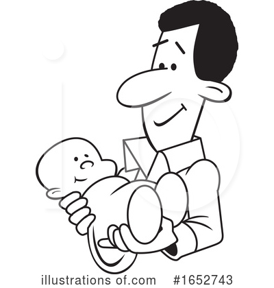Royalty-Free (RF) Father Clipart Illustration by Johnny Sajem - Stock Sample #1652743