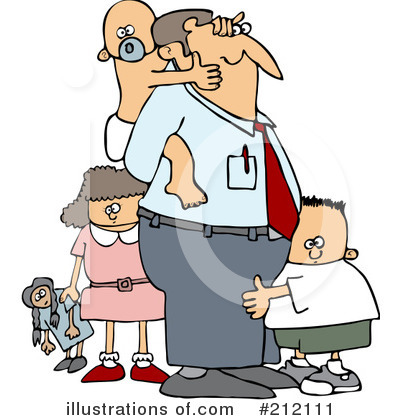 Royalty-Free (RF) Father Clipart Illustration by djart - Stock Sample #212111
