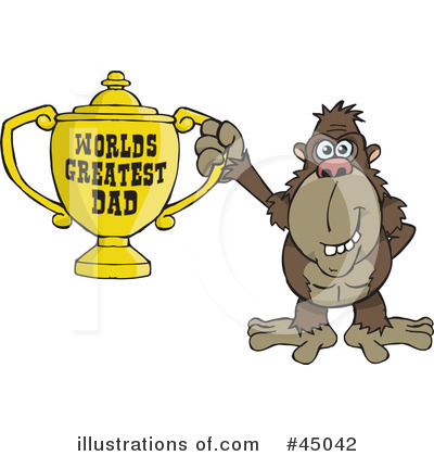 Monkey Clipart #45042 by Dennis Holmes Designs