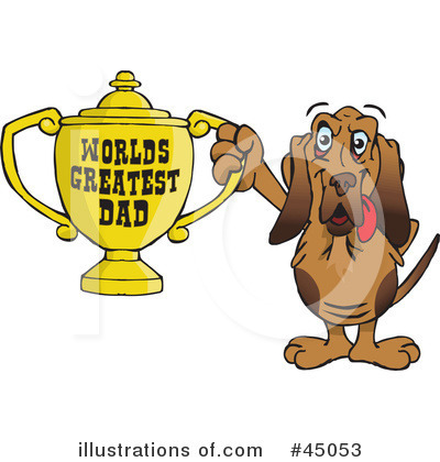 Bloodhound Clipart #45053 by Dennis Holmes Designs