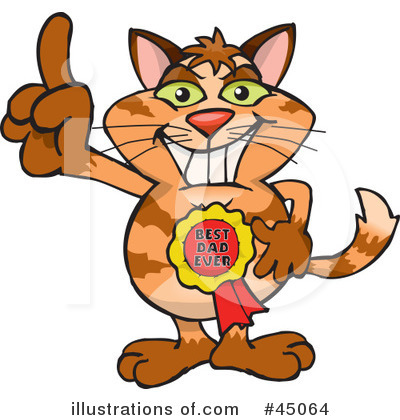 Ginger Cat Clipart #45064 by Dennis Holmes Designs