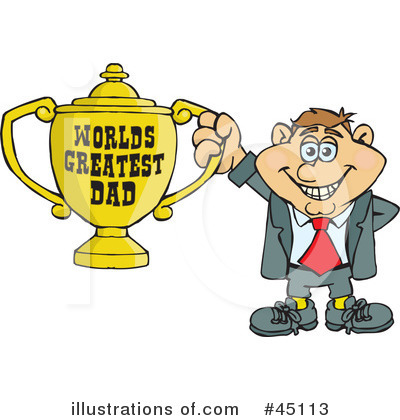 Royalty-Free (RF) Fathers Day Clipart Illustration by Dennis Holmes Designs - Stock Sample #45113
