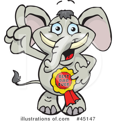 Elephant Clipart #45147 by Dennis Holmes Designs